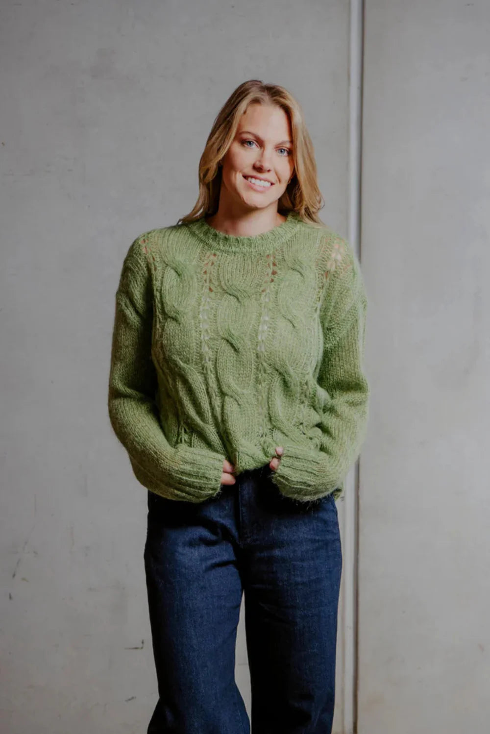 Mohair Cable Pullover
