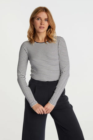 RICH & ROYAL STRIPE LONG SLEEVE