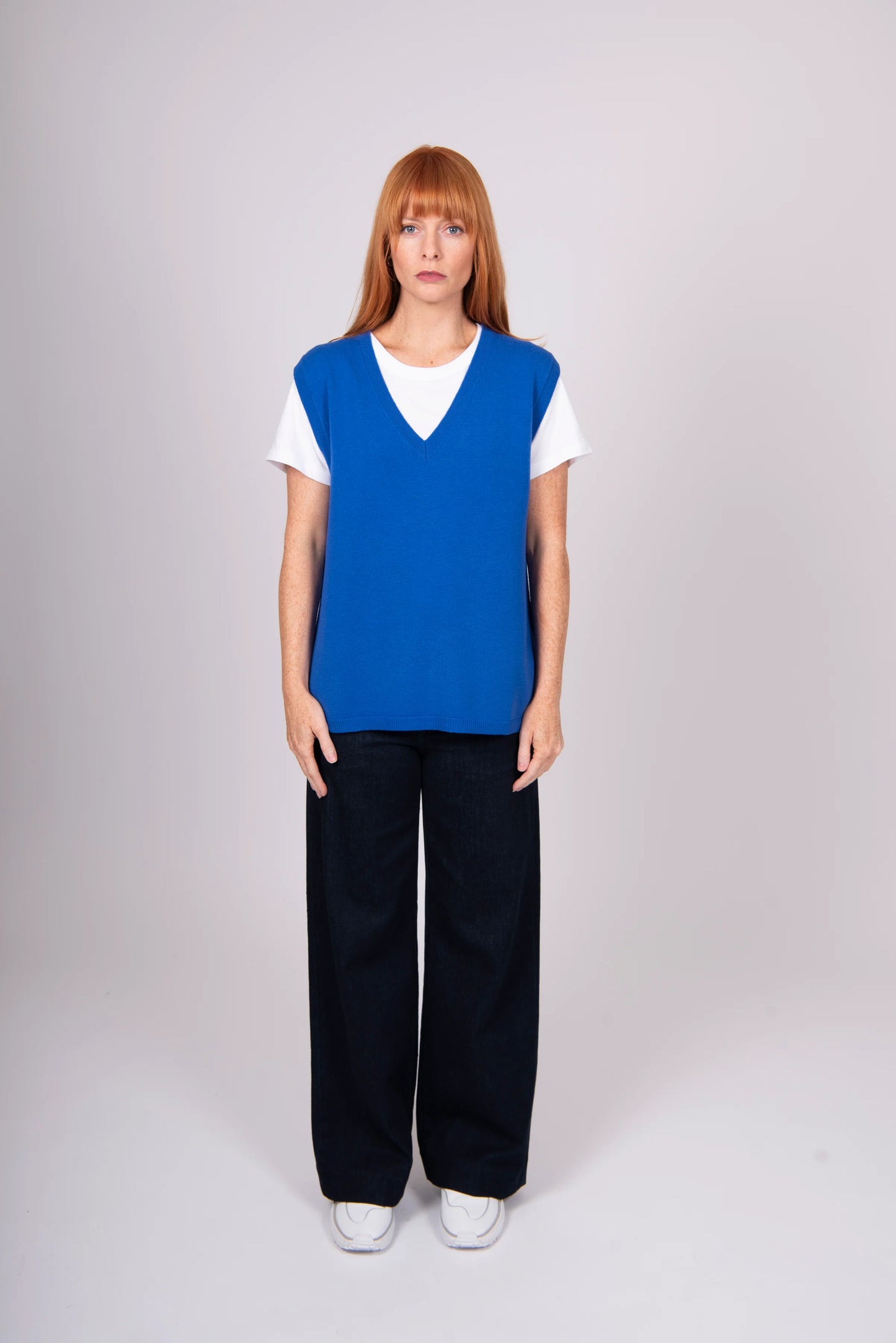 V-NECK CLASSIC VEST BRIDGE & LORD CASHMERE / MERINO