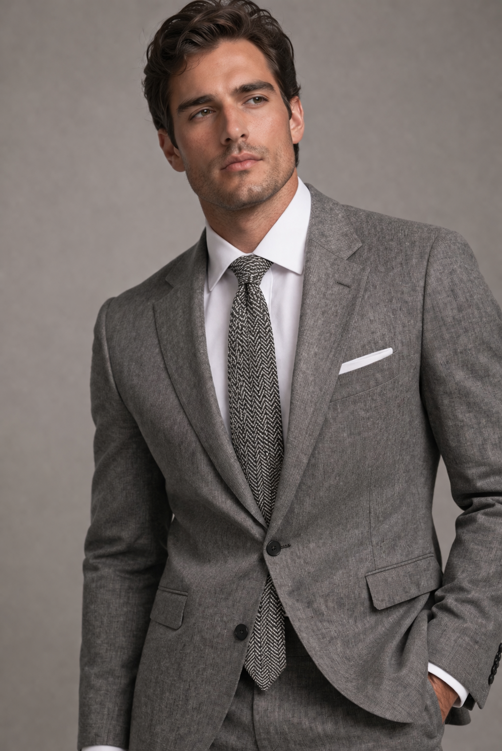 PURE WOOL TIE HAND MADE