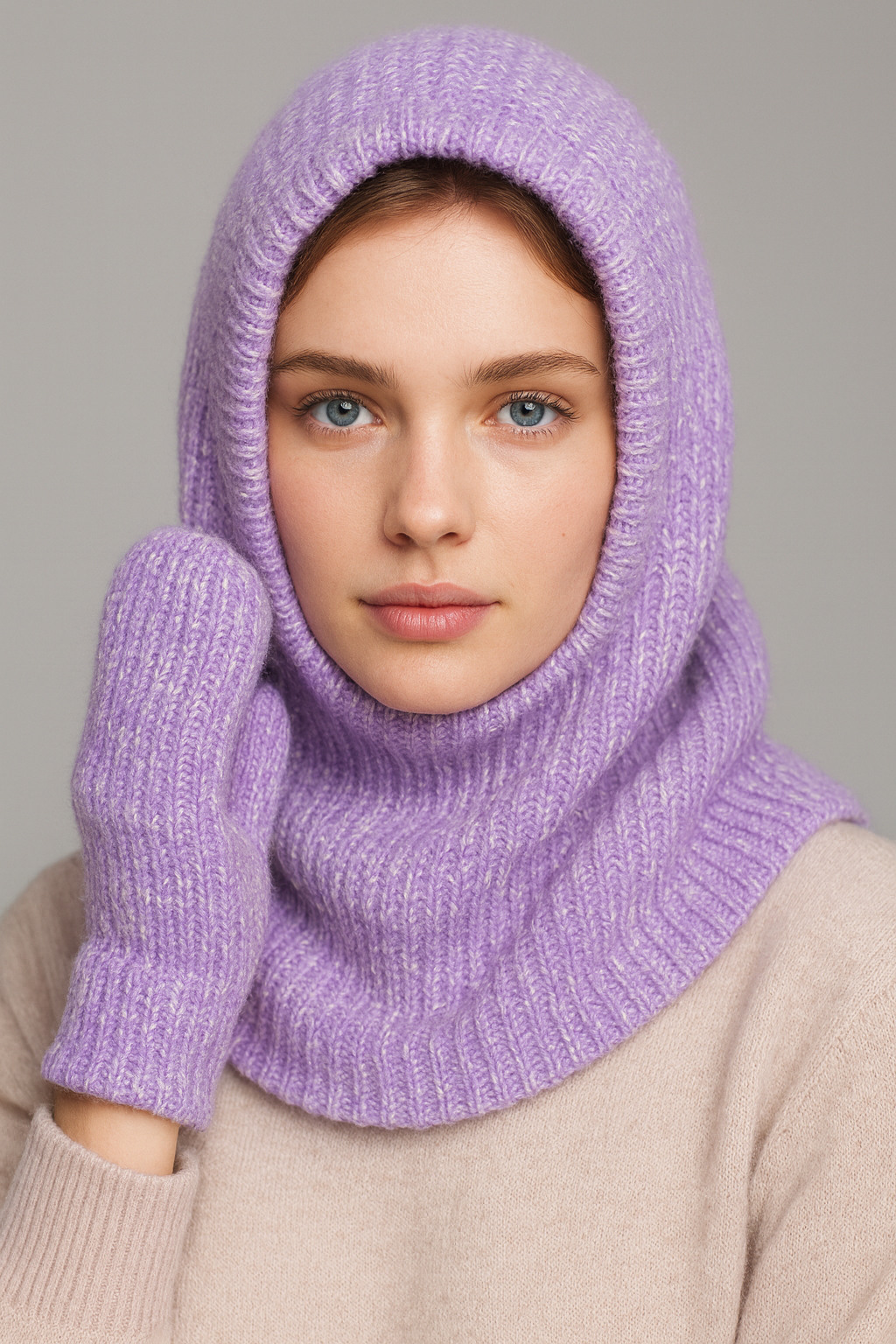 RICH & ROYAL NECK HOOD & GLOVES SET – MADE IN ITALY