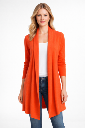 FIELDS LADIES LONGLINE OPEN CARDIGAN