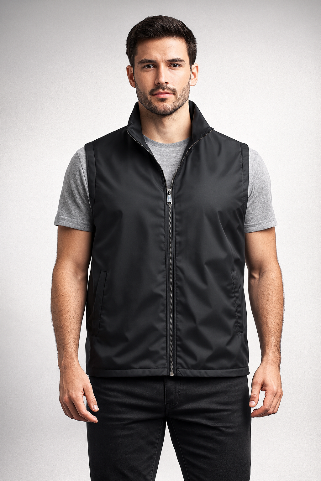 Crossley Full Zip vest With Pockets MADE IN ITALY