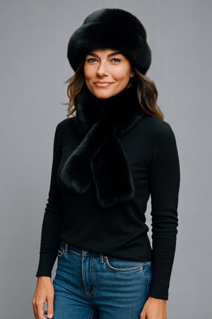 Luxurious Furry Hat & Scarf Set