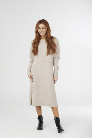 CREW NECK DRESS only M in rose available