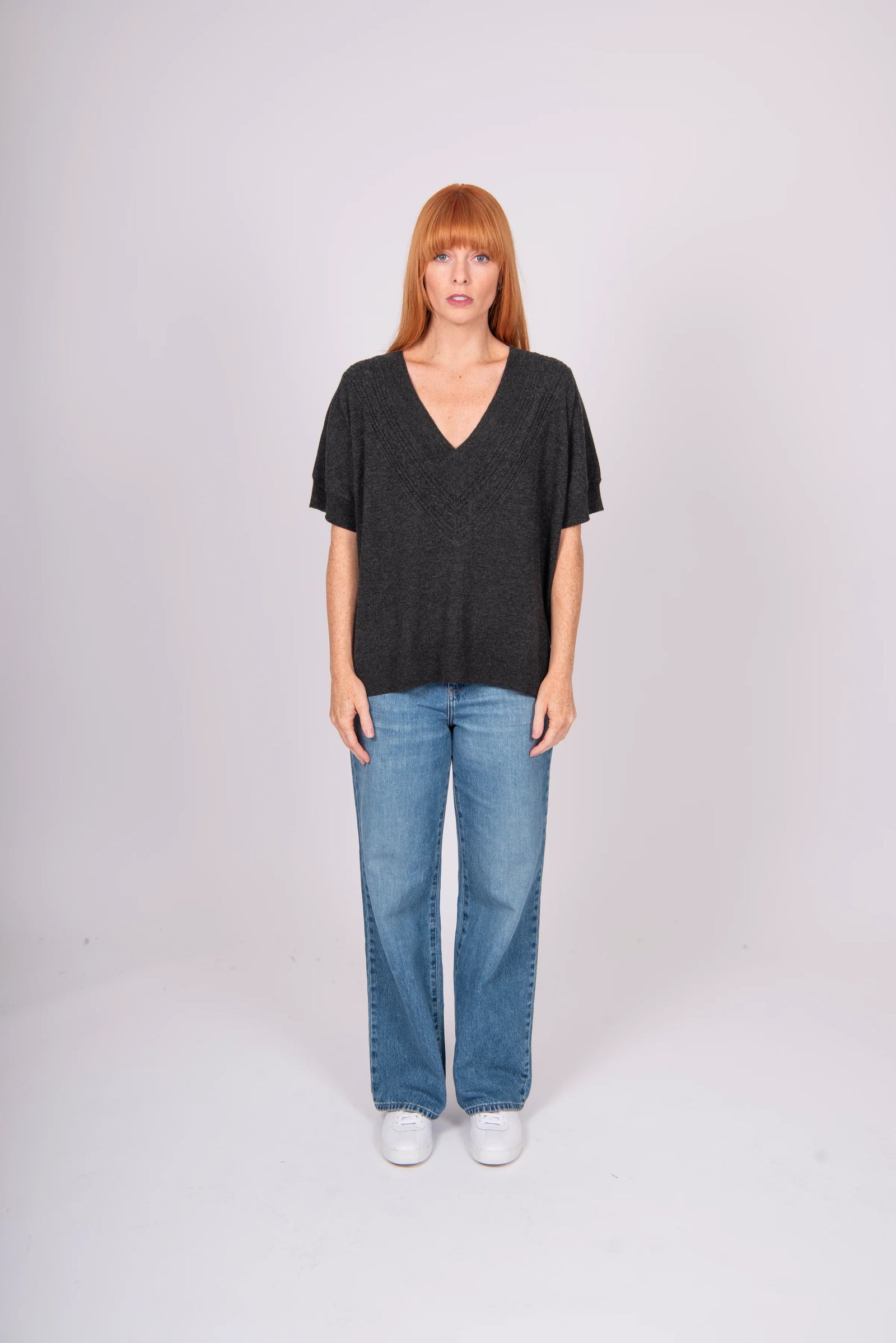 Bridge & Lord - V-Neck Cable Trim Vest