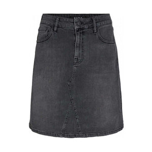 IVY Angie Denim Skirt Charcoal black