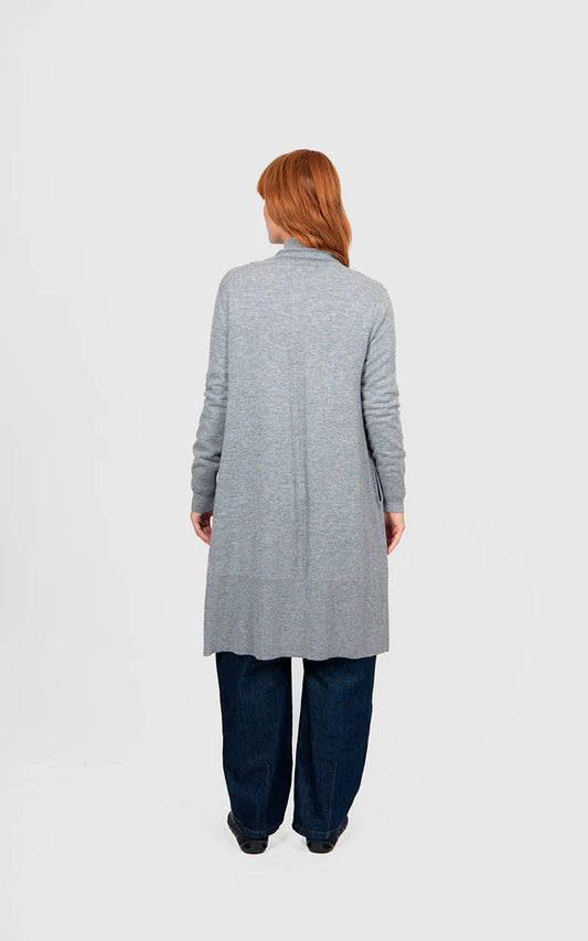 Bridge & Lord - Long Line Rib Trim Cardigan