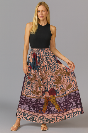 Miss Goodlife Maxi Skirt Lilac Snake