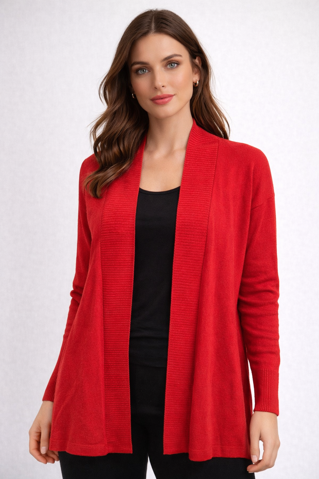 FIELDS LADIES LONGLINE OPEN CARDIGAN