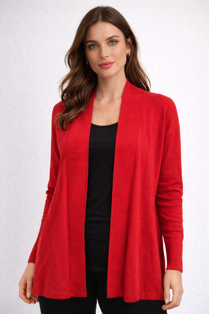 FIELDS LADIES LONGLINE OPEN CARDIGAN