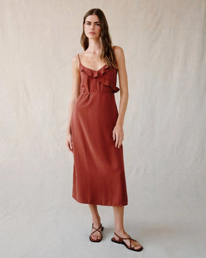 Bella Dahl Ruffle Cami Midi Dress