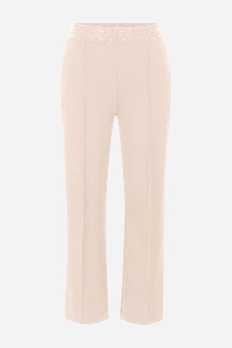 RICH & ROYAL STRETCH TROUSERS WITH DECORATIVE SEAM