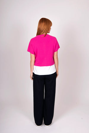 Cropped Button Through Dolman Vest