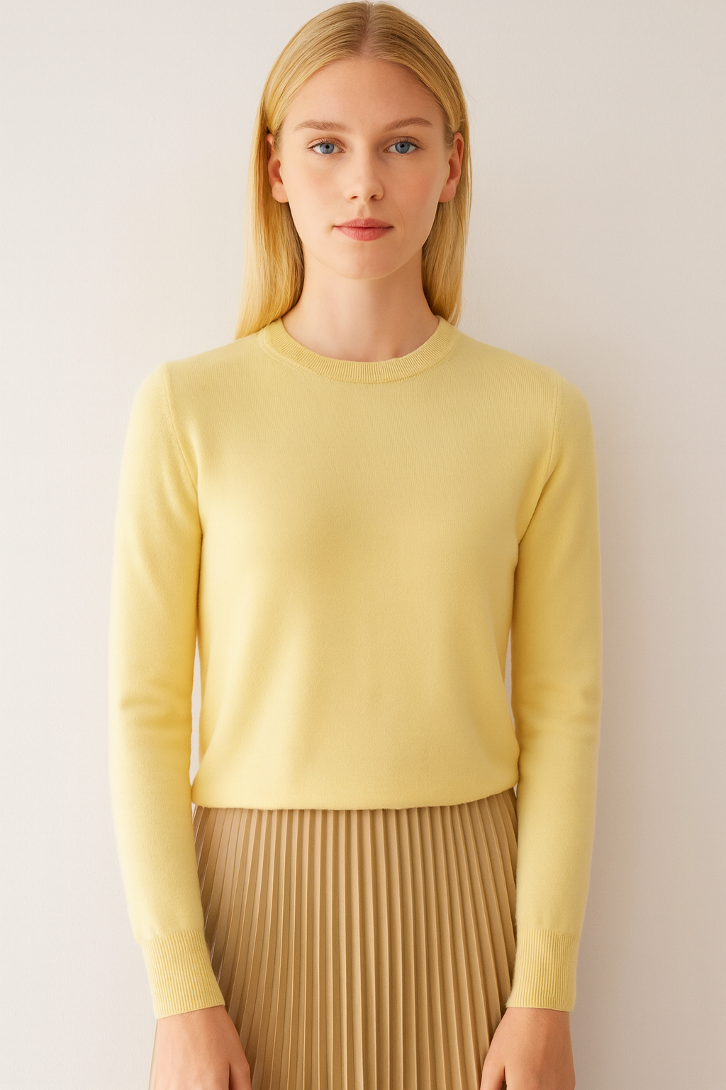 Pure Cashmere Crew Neck Pullover