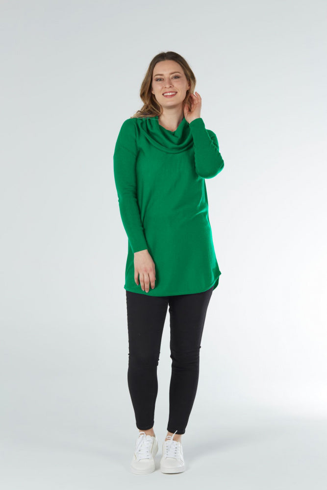 COWL NECK SHAPED TUNIC
