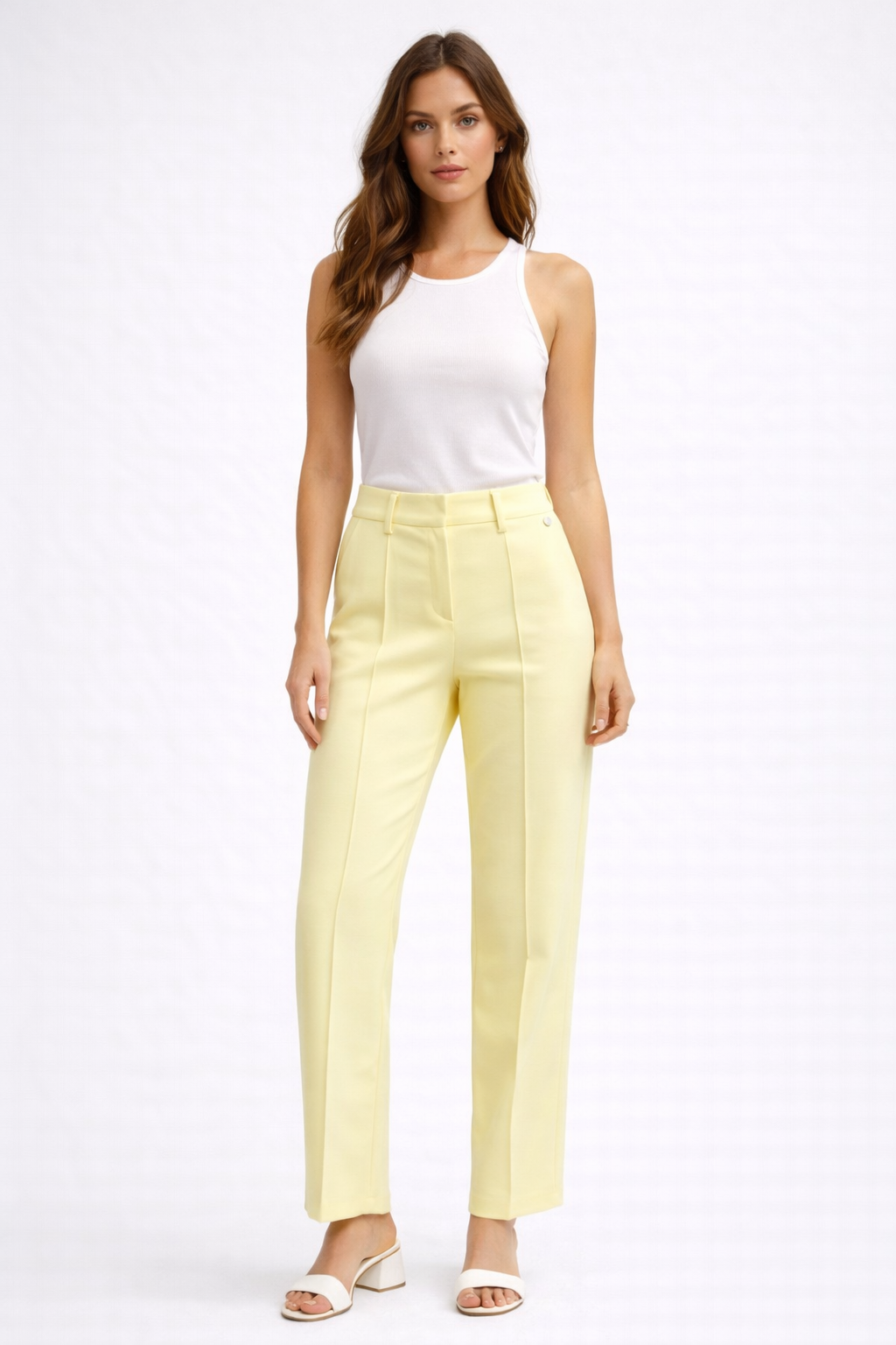 RICH & ROYAL FABRIC TROUSERS