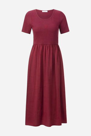 RICH & ROYAL MIDI DRESS WITH JERSEY TOP