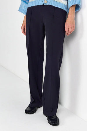 RICH & ROYAL STRETCH TROUSERS WITH DECORATIVE SEAM