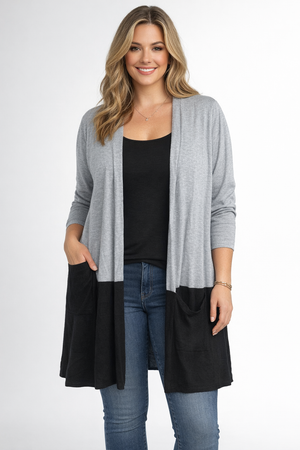 Fields woman Two Tone swing coat With Pockets