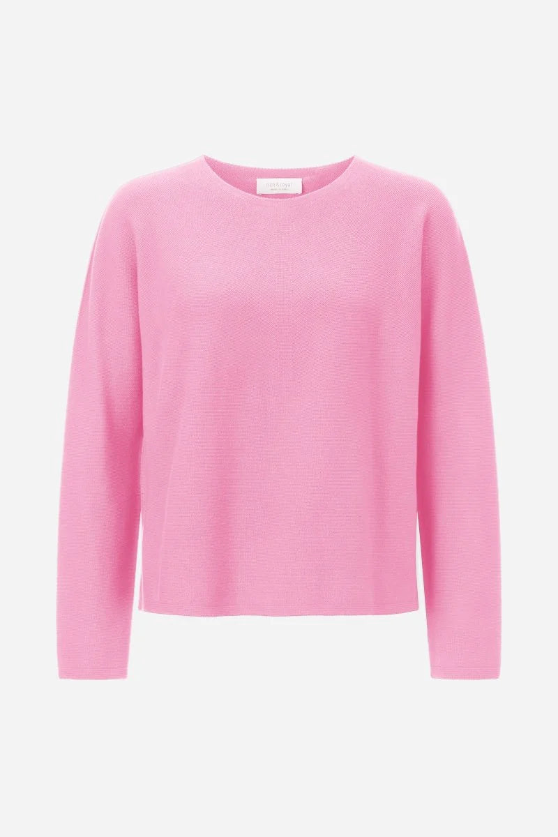 RICH & ROYAL FINE KNIT SWEATER WITH RAGLAN SLEEVES MADE IN ITALY