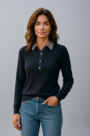 JO-RO  COLLAR PULLOVER