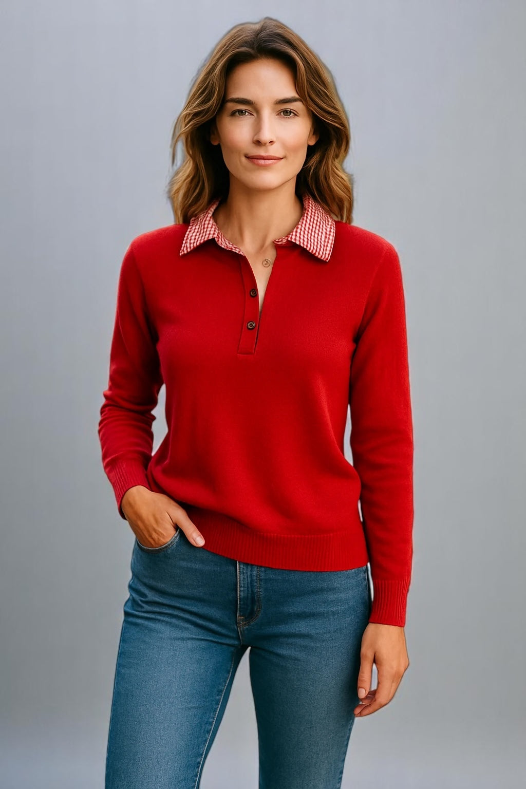 JO-RO  COLLAR PULLOVER