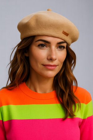 Chic Beret 100% Pure Wool Lined