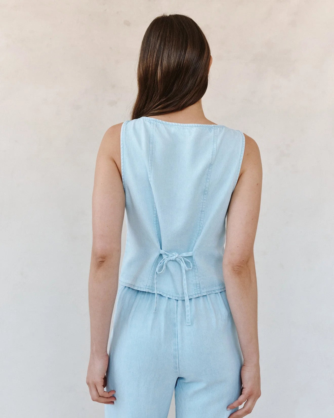 BELLA DAHL BOATNECK SEAMED VEST