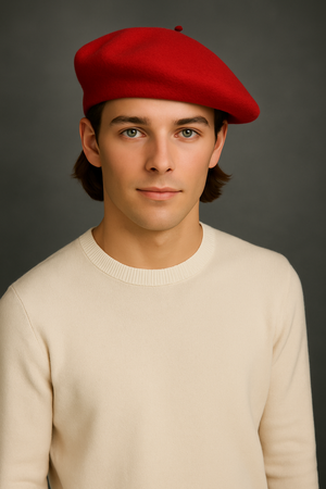 EXTRA FINE PURE WOOL BERET HAT
