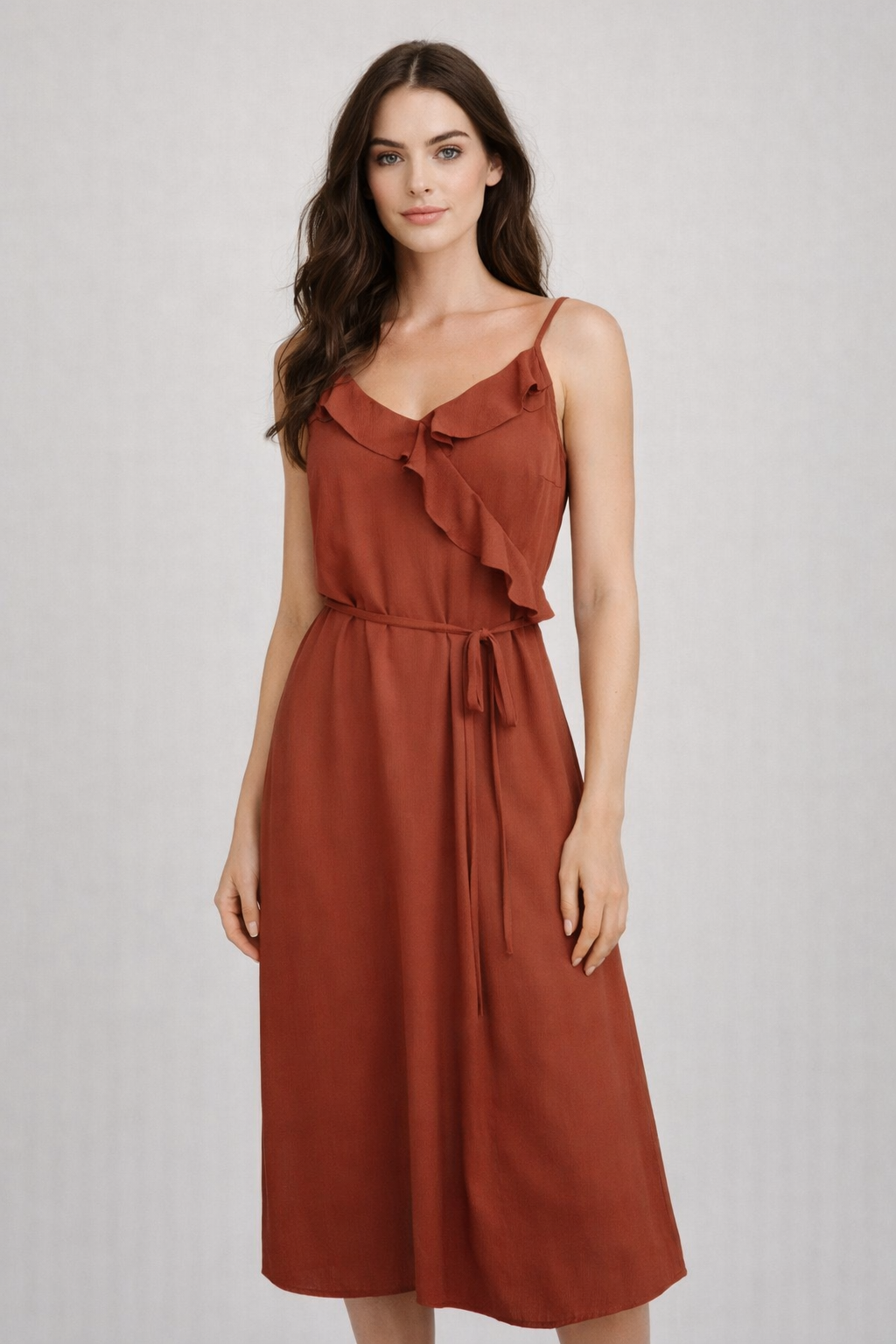 Bella Dahl Ruffle Cami Midi Dress