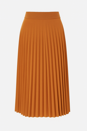 RICH & ROYAL PLEATED SKIRT WITH ELASTIC WAISTBAND