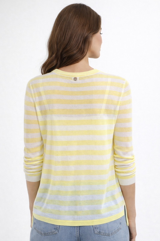 RICH & ROYAL STRIPE SWEATER