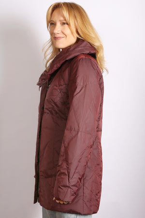 KESTA DOWN PUFFER WITH SHAWL COLLAR MADE IN UK
