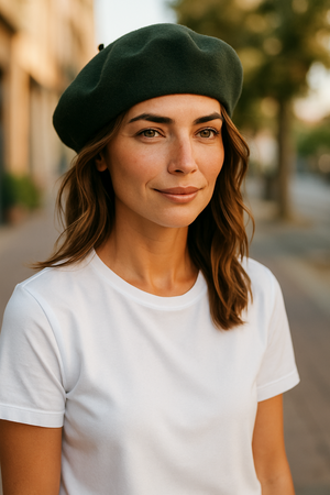 PURE WOOL BERET HAT