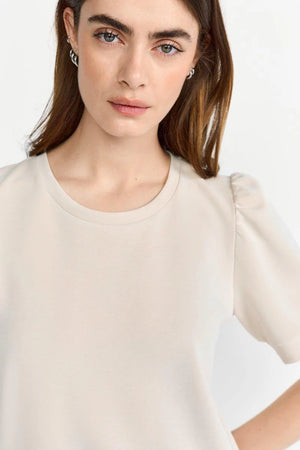 RICH & ROYAL T-SHIRT WITH PUFF SLEEVES