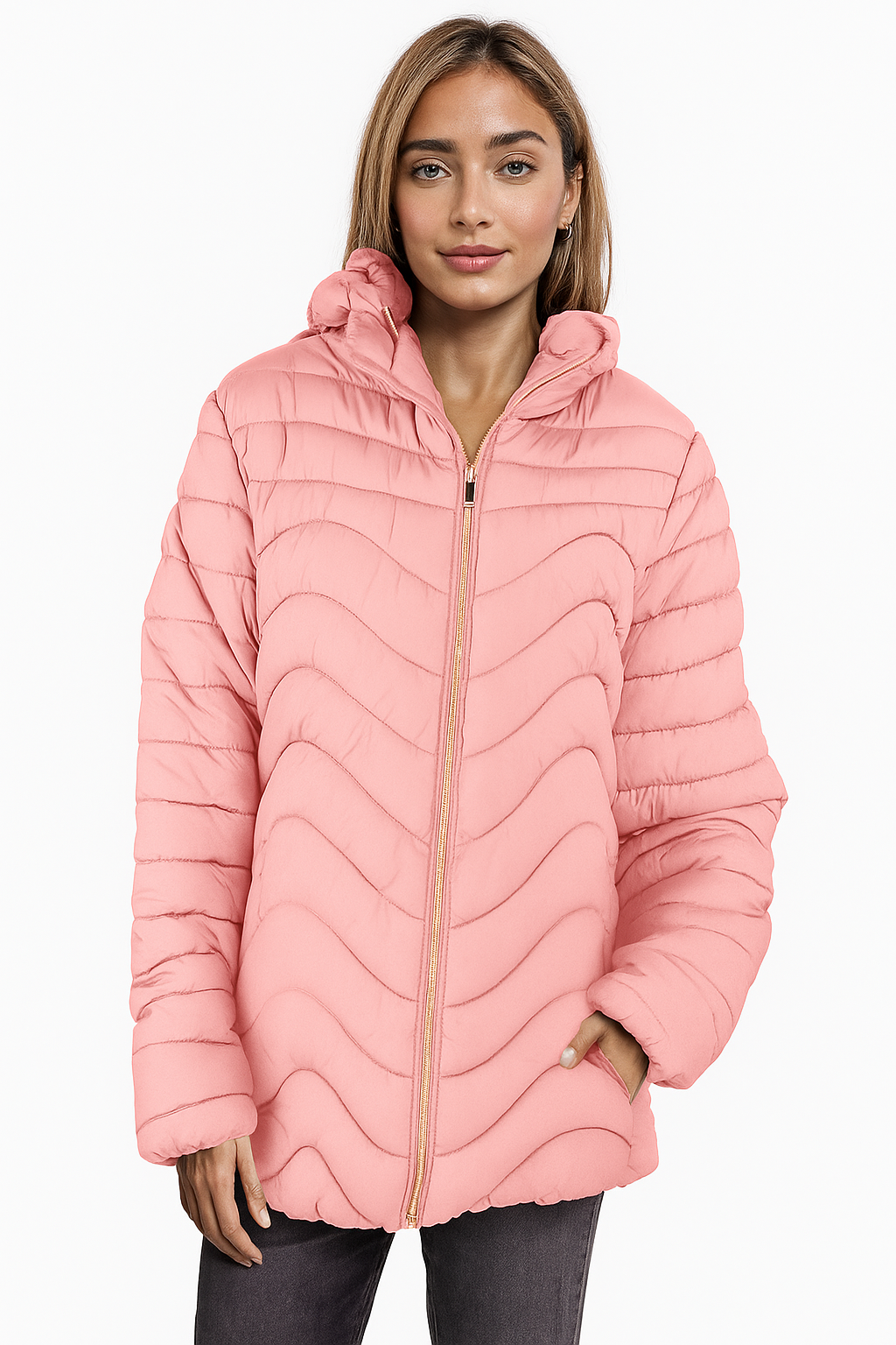 SABENA PADDED JACKET WITH FAUX FUR LINING