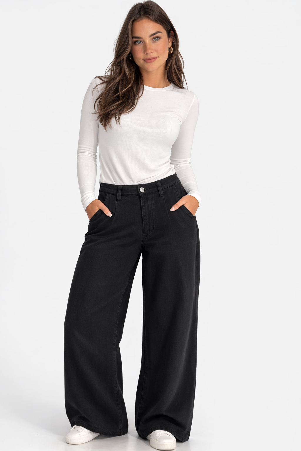 RICH & ROYAL WIDE LEG JEANS