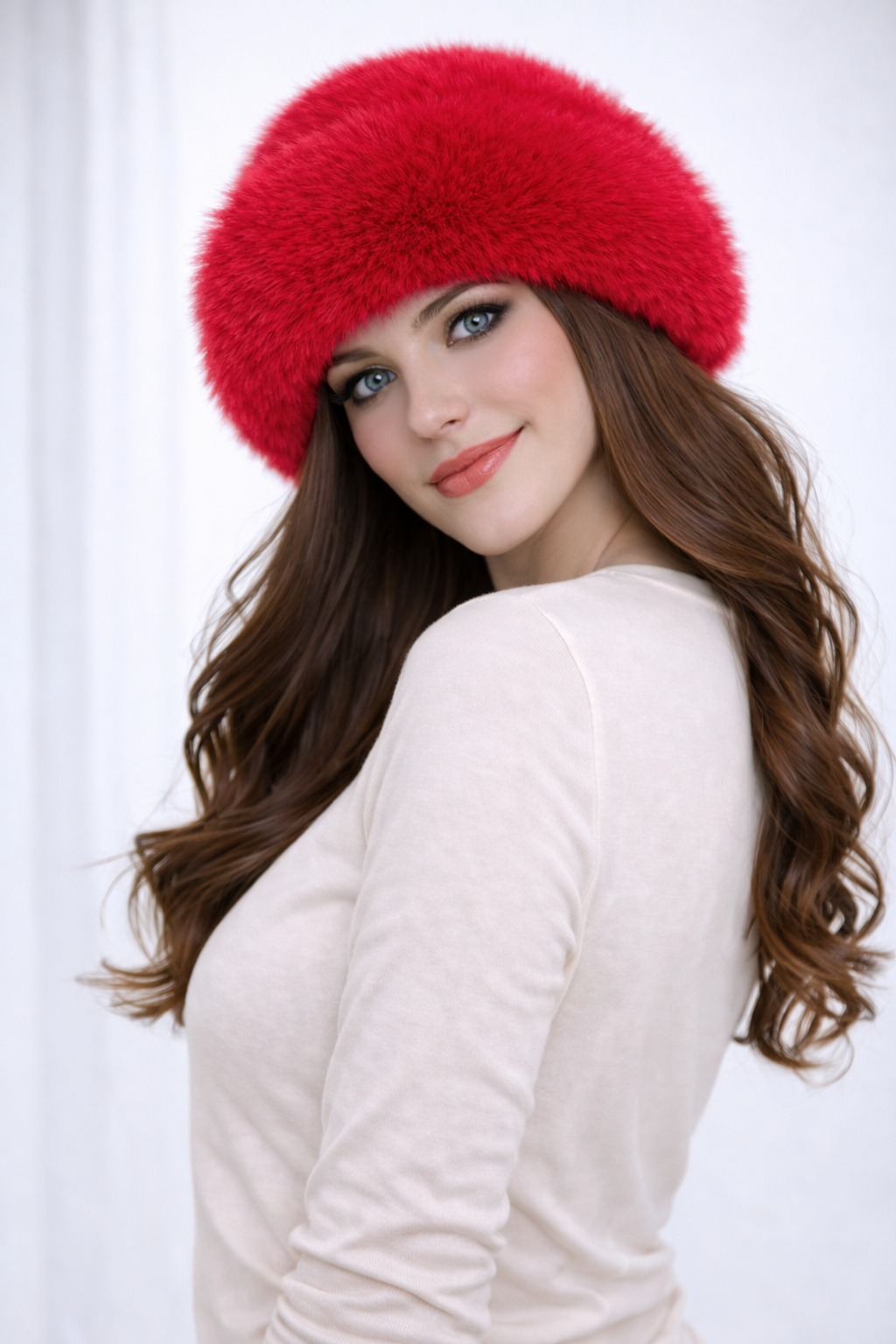 Luxurious Angora Furry Hat