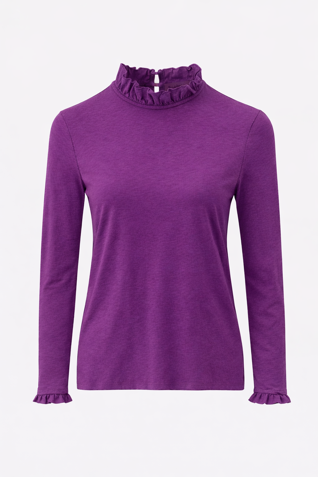 RICH & ROYAL RUFFLED NECK LONG SLEEVE MADE IN PORTUGAL