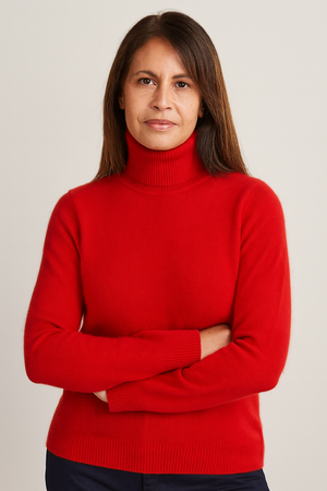 Pure Cashmere Roll Neck Pullover