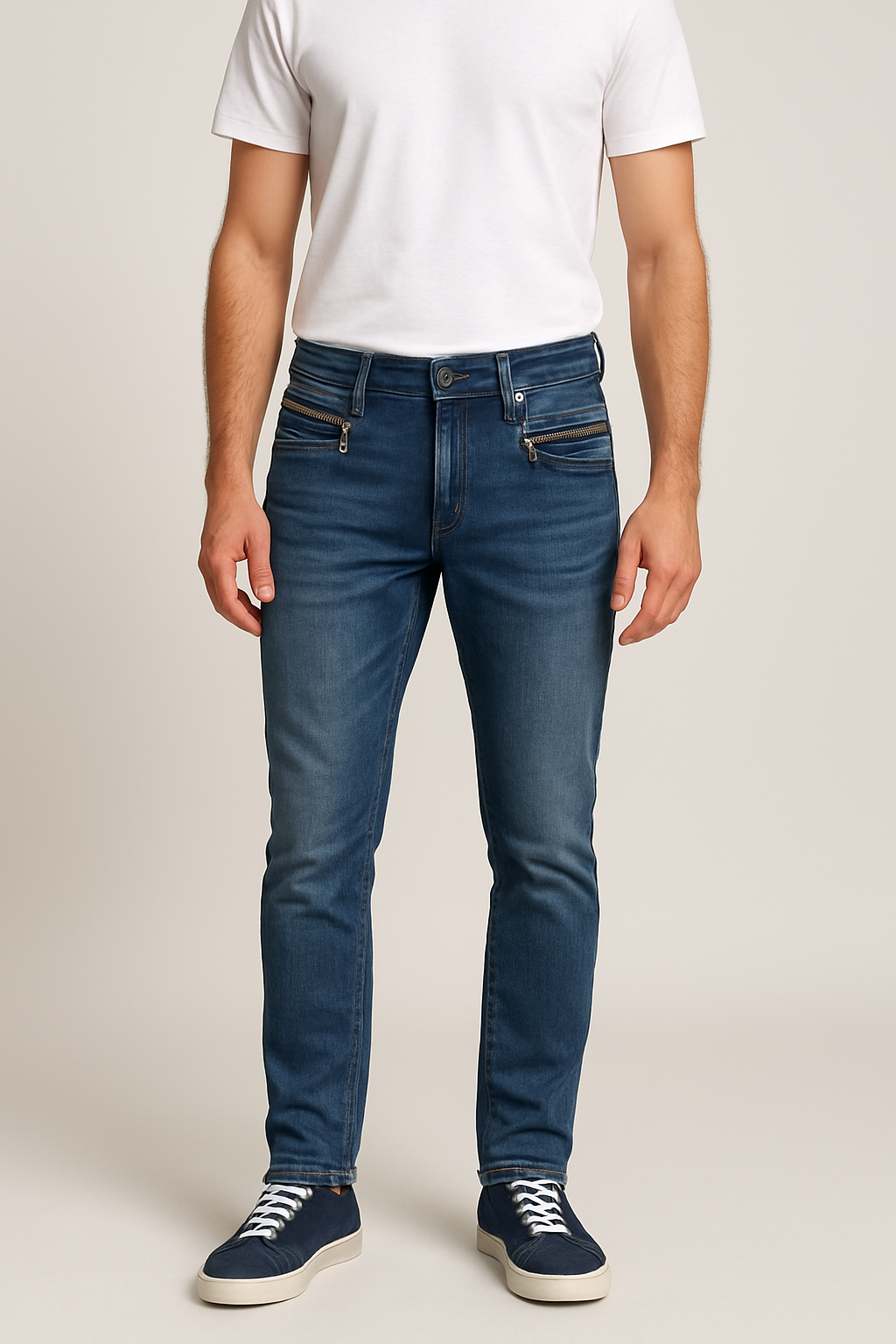 IVY Unisex Alexa Jeans Zip Wash Bergamo