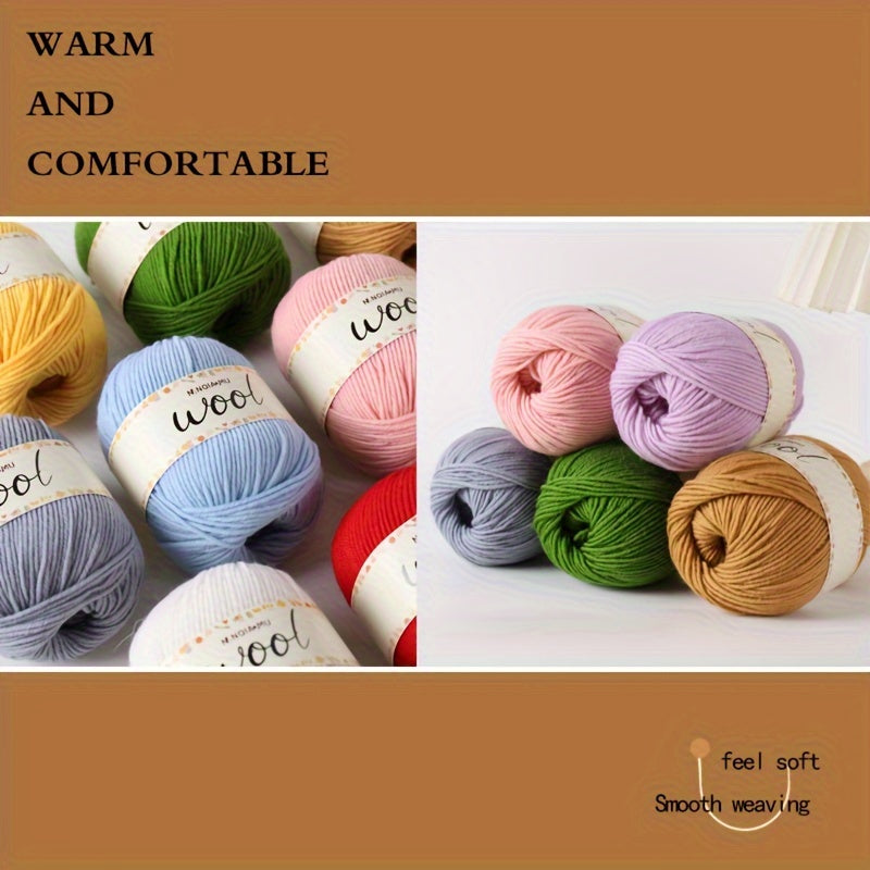 100% Pure Wool, Soft Knitting Crochet Yarn 50g