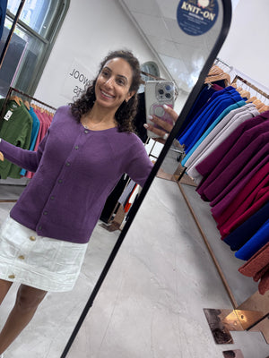 Knit on Australia Pure wool Cardigan Round neck