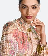 RICH & ROYAL PRINTED MIDI DAY DRESS WITH BELT