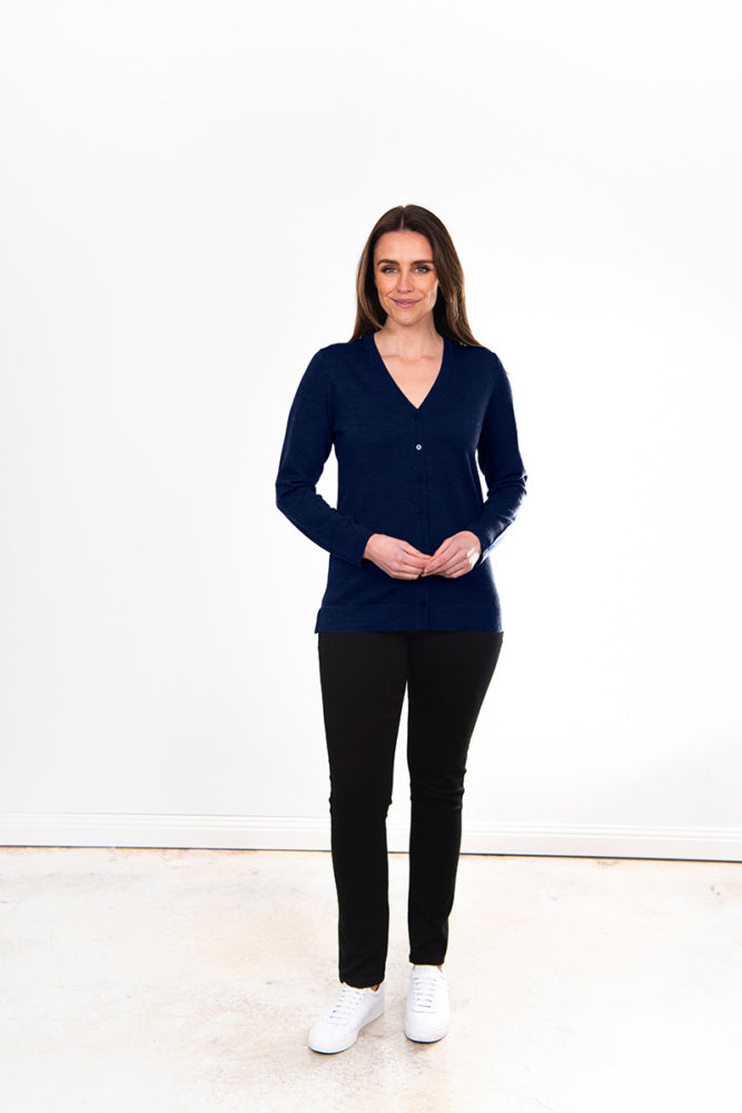 ESSENTIAL VEE NECK CARDIGAN