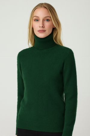 Pure Cashmere Roll Neck Pullover