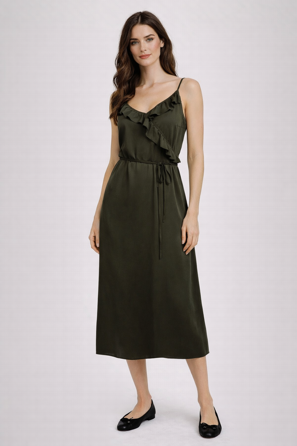Bella Dahl Ruffle Cami Midi Dress