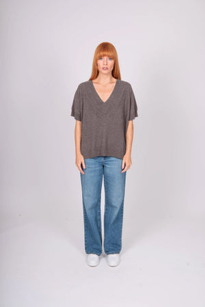 Bridge & Lord - V-Neck Cable Trim Vest