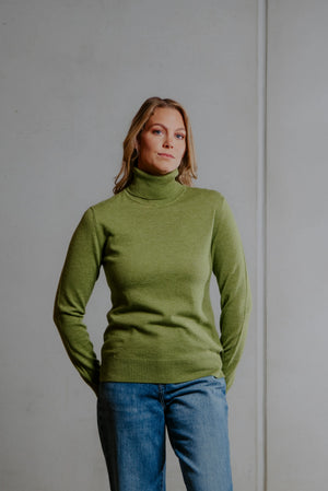 ROSIE ROLL NECK PULLOVER BRIDGE & LORD CASHMERE / MERINO